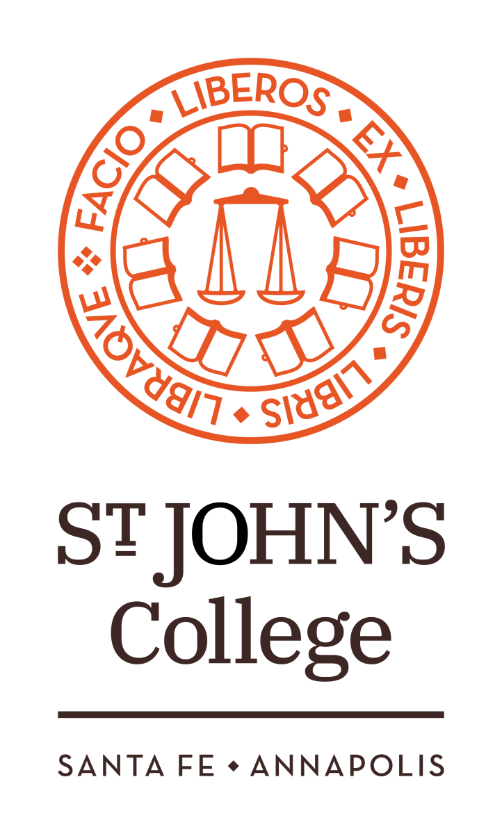 St. John's College Seal with the words St. John's College below it