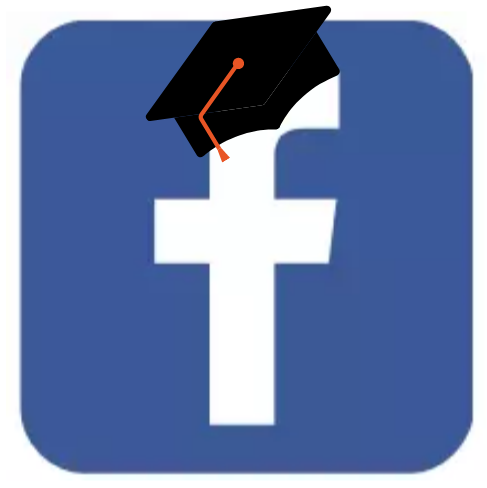 facebook logo that links to the class of 2025 facebook page
